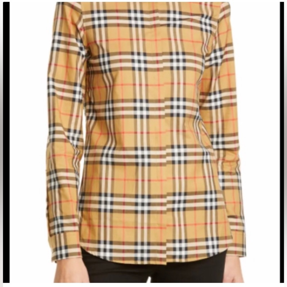 Burberry nova shirt womens sz 10 brand new …